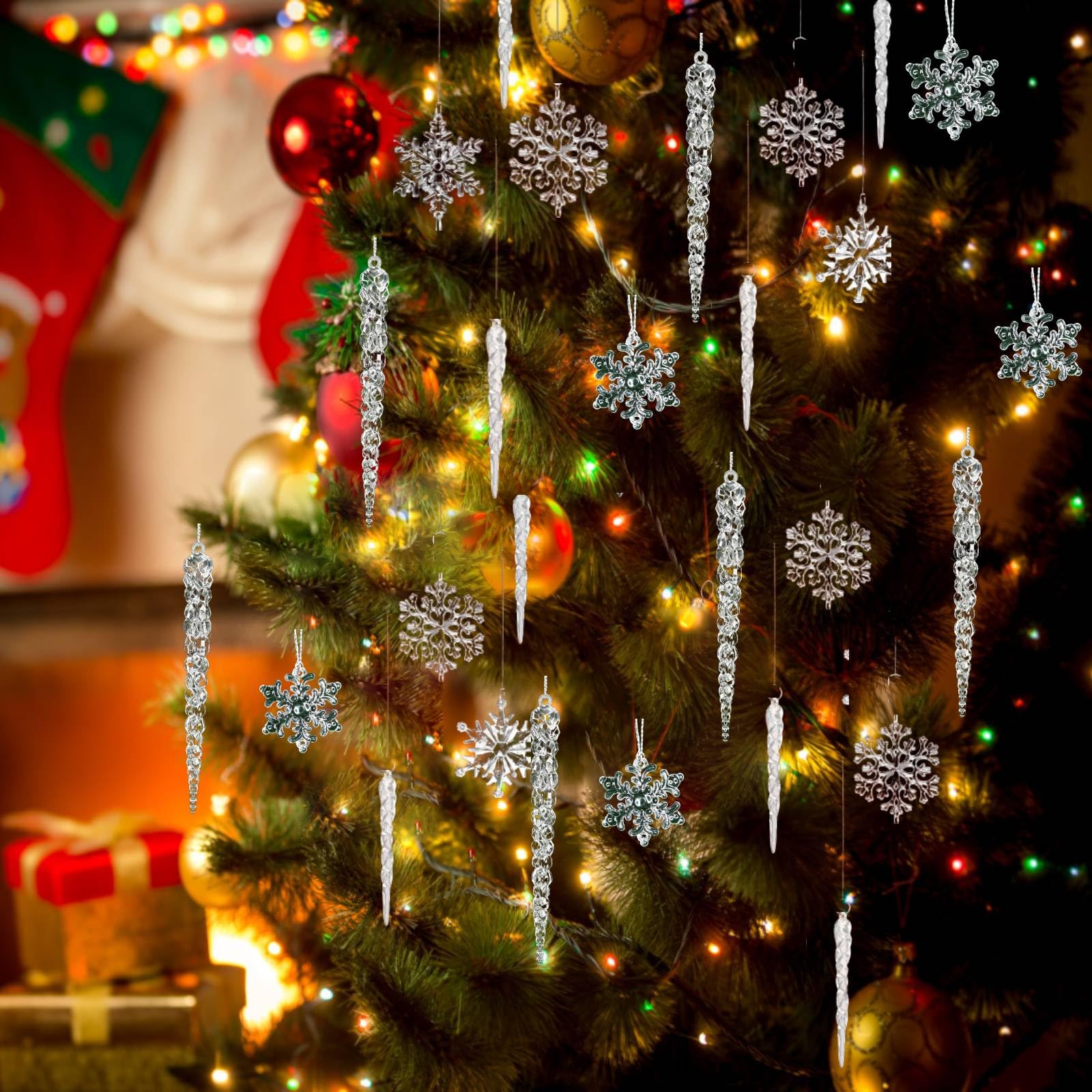 Albero Ed Ornamenti Di Abete Della Decorazione Di Natale Su Fondo Di Legno 62088593