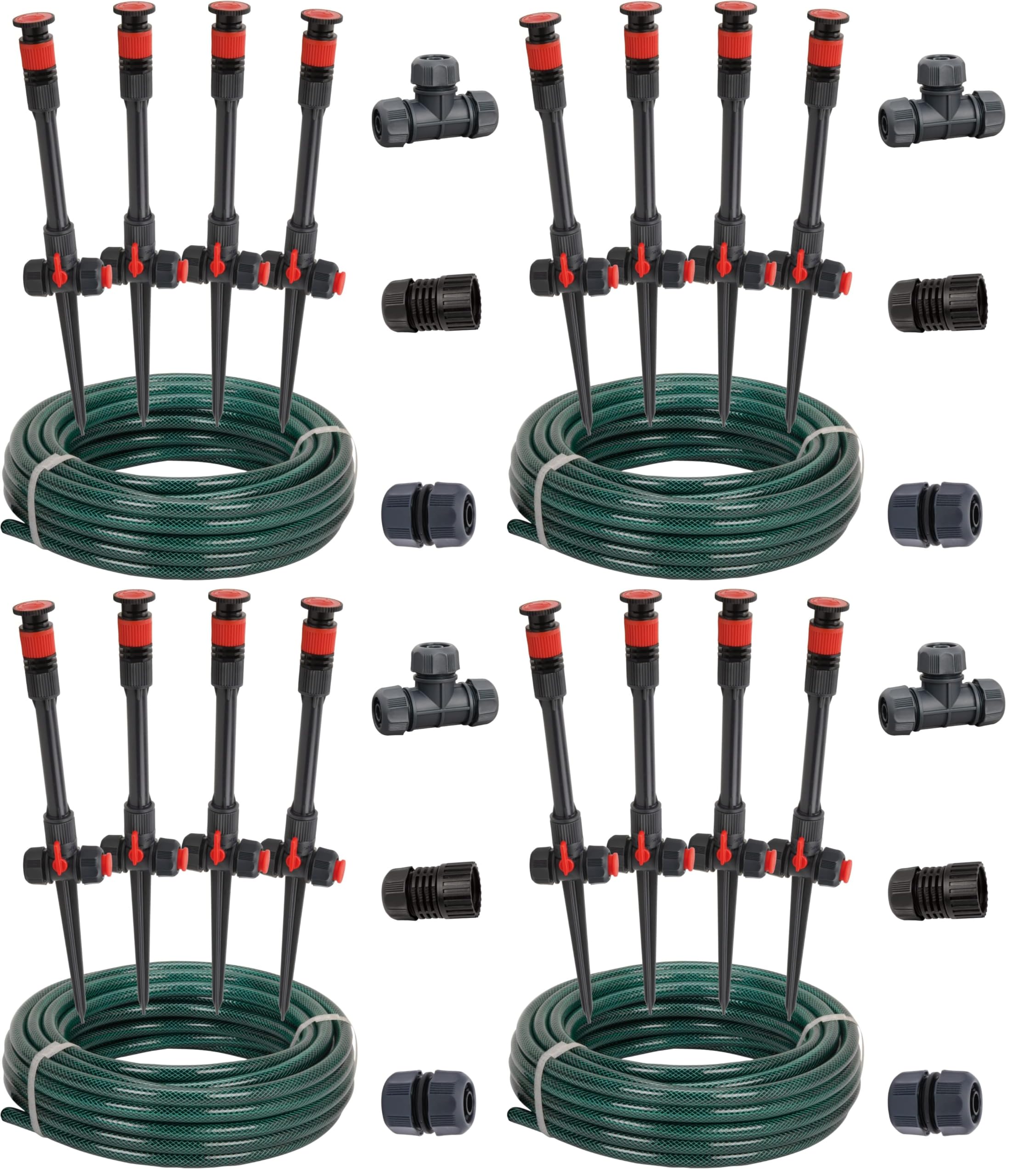 Eden 98063 Multi Adjustable Flex Design Above Ground Irrigation Garden Sprinkler System