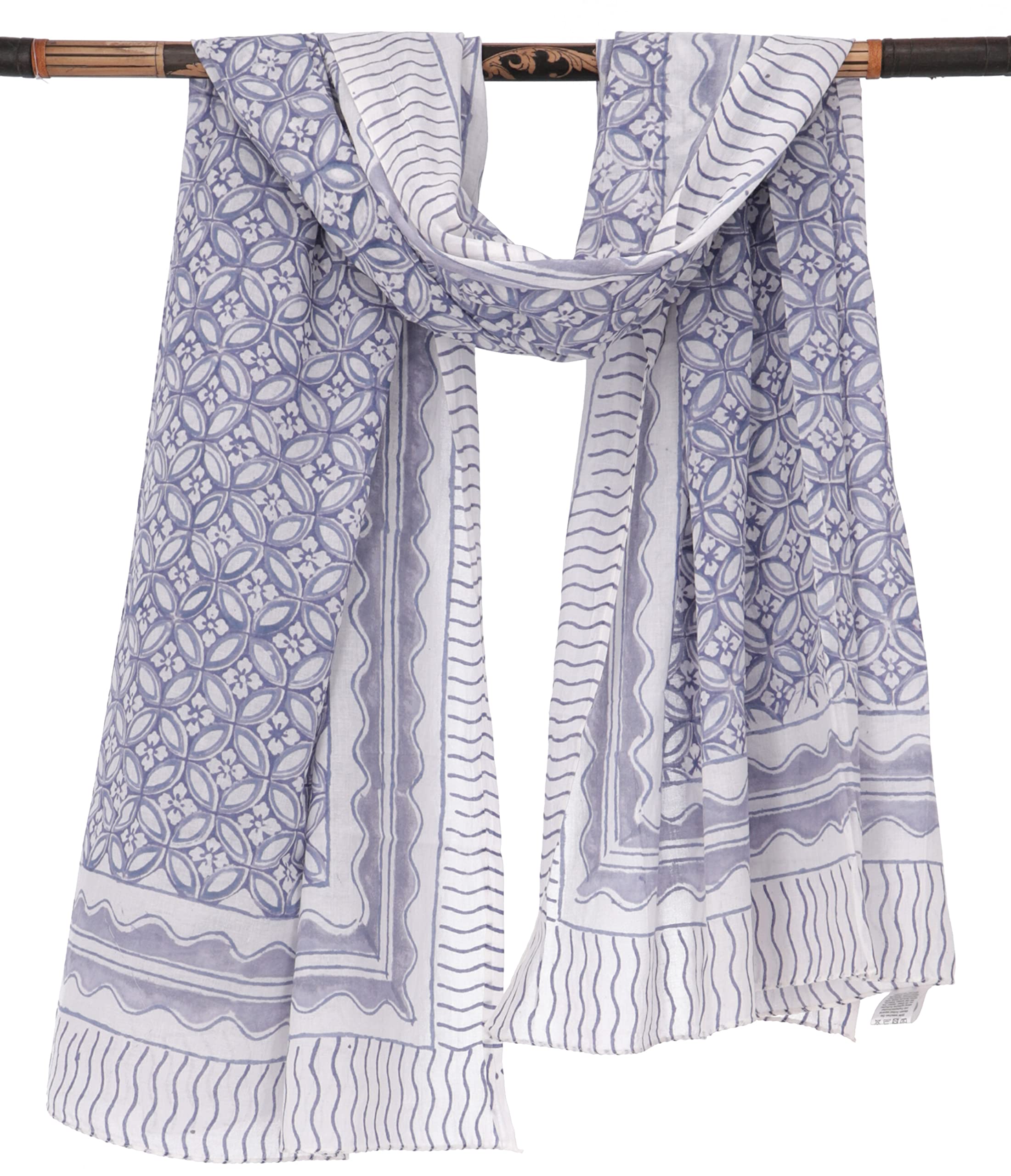GURU SHOP Tela fina, sarong para colgar en la pared, falda envolvente, vestido sarong para hombre y mujer, azul, algodón, talla única, toallas estampadas, alternativa a ropa