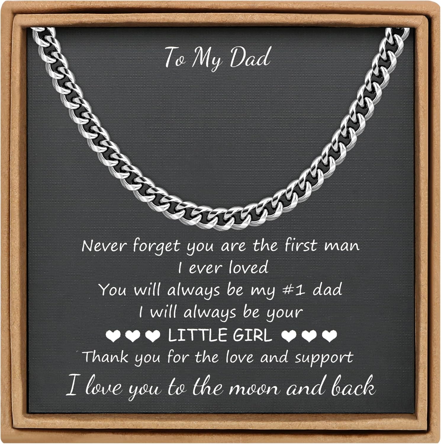 JoycuFF Mens Cuban Link Chain Necklace for Boyfriend Silver Gold Stainless Steel 6MM 10MM Hip Hop Christmas Gifts for Men Christmas Father Day Anniversary Birthday Jewelry for Men