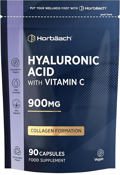 Horbaach Hyaluronic Acid Supplement 900mg Capsules