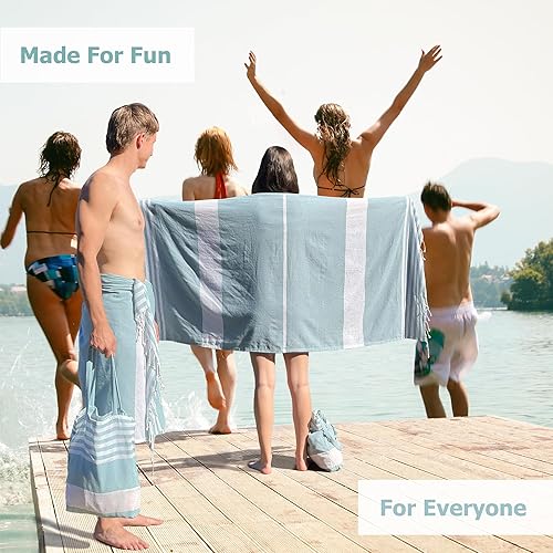 Miniatura 7 de Toalla de playa turca y bolsa de mano, bolsa de playa y juego de toallas turcas. Viajes, manta de picnic, yoga, mujeres o hombres.