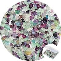 Vista 27 de 456 cuentas de piedra natural con chip natural, piedras preciosas multicolor irregulares de 0.31 a 0.315 pulgadas, piedras preciosas sueltas