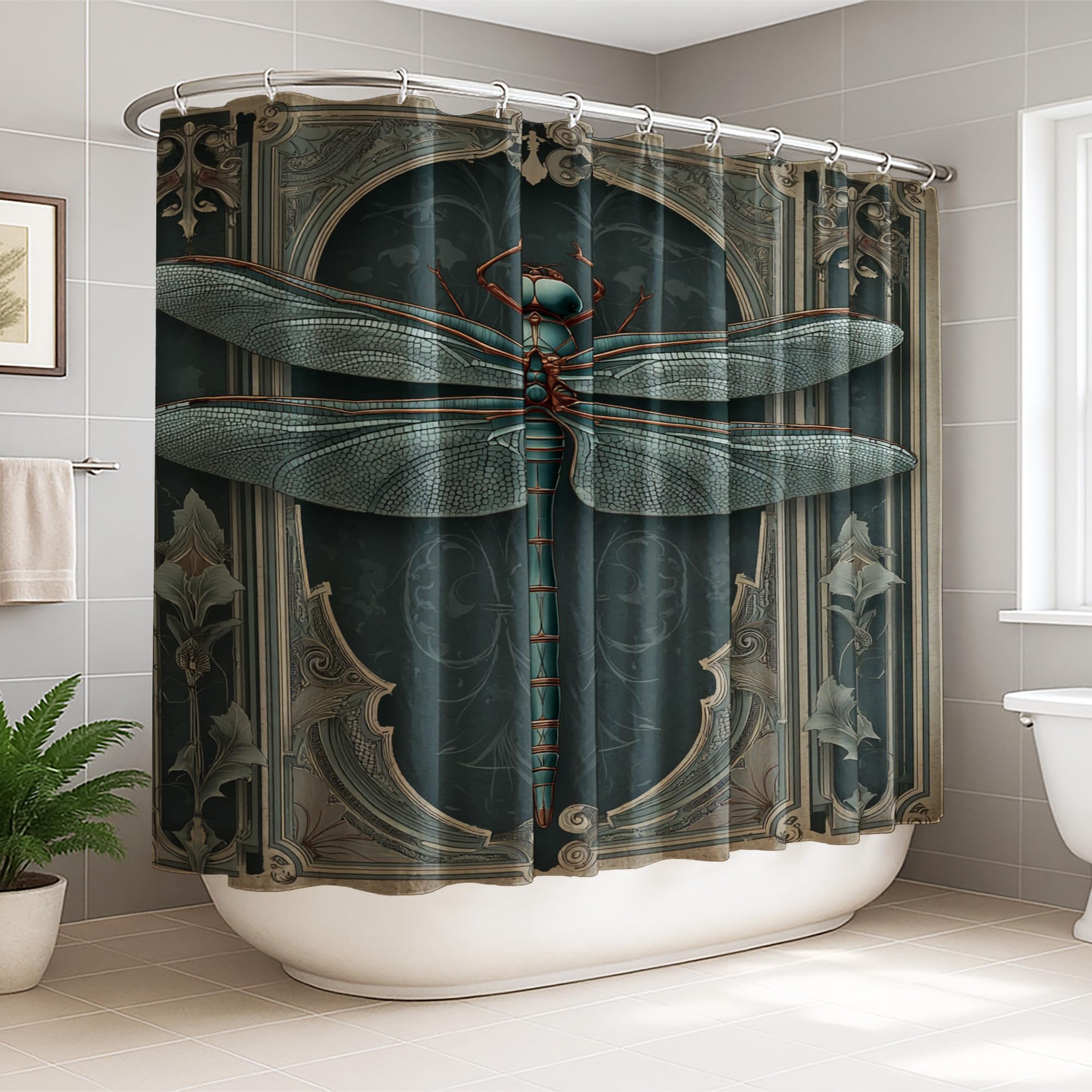 Rideau de douche extra large bleu sarcelle 274x183 imperméable pour salle de bain d'amis