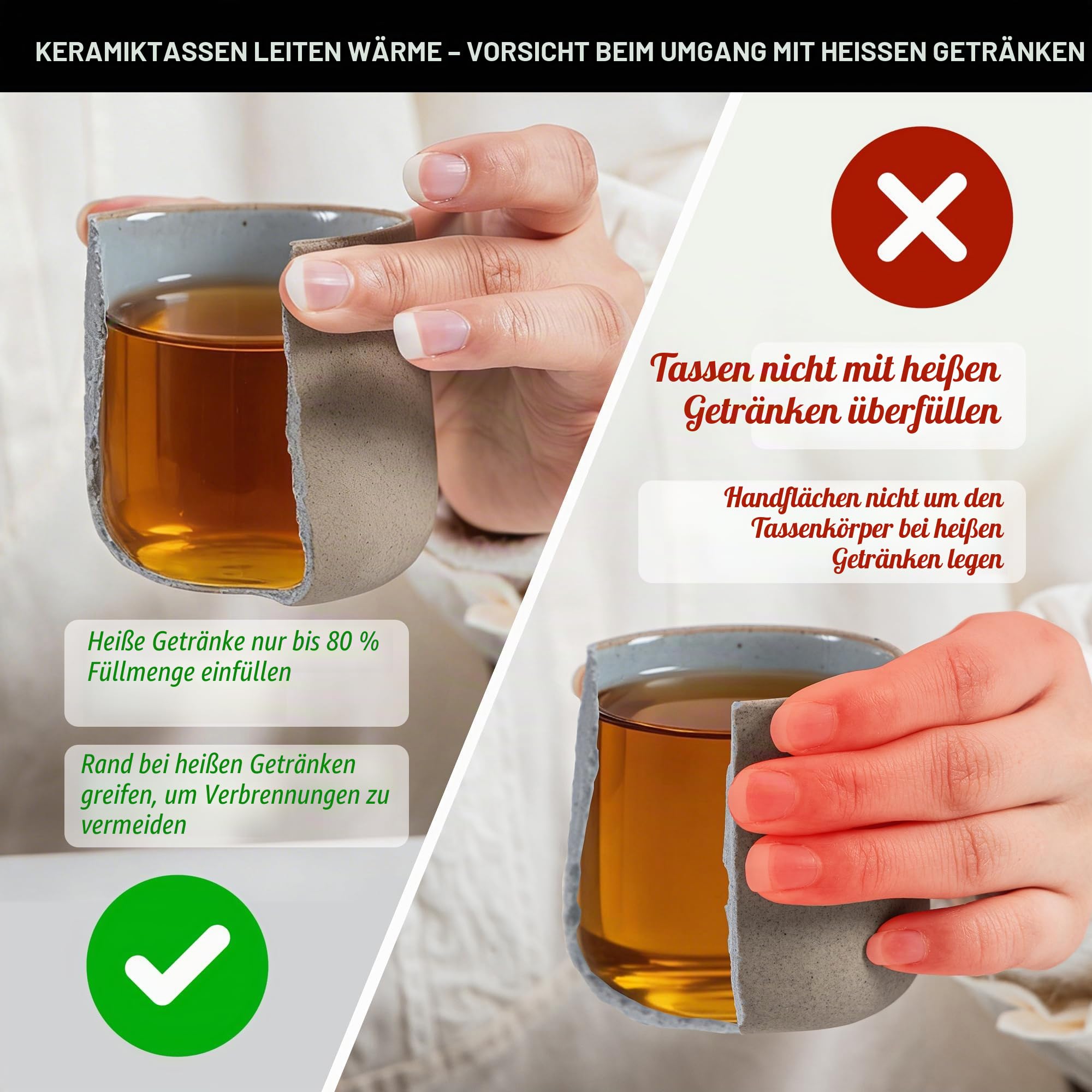 TEANAGOO Japanische Teetasse aus Keramik, 205 ml, Dunkelgrau, H4,Japanische Teetassen, Chinesische Teetasse, Asiatische Teetassen, Asiatische Teetassen, Teetasse Tee Tassen