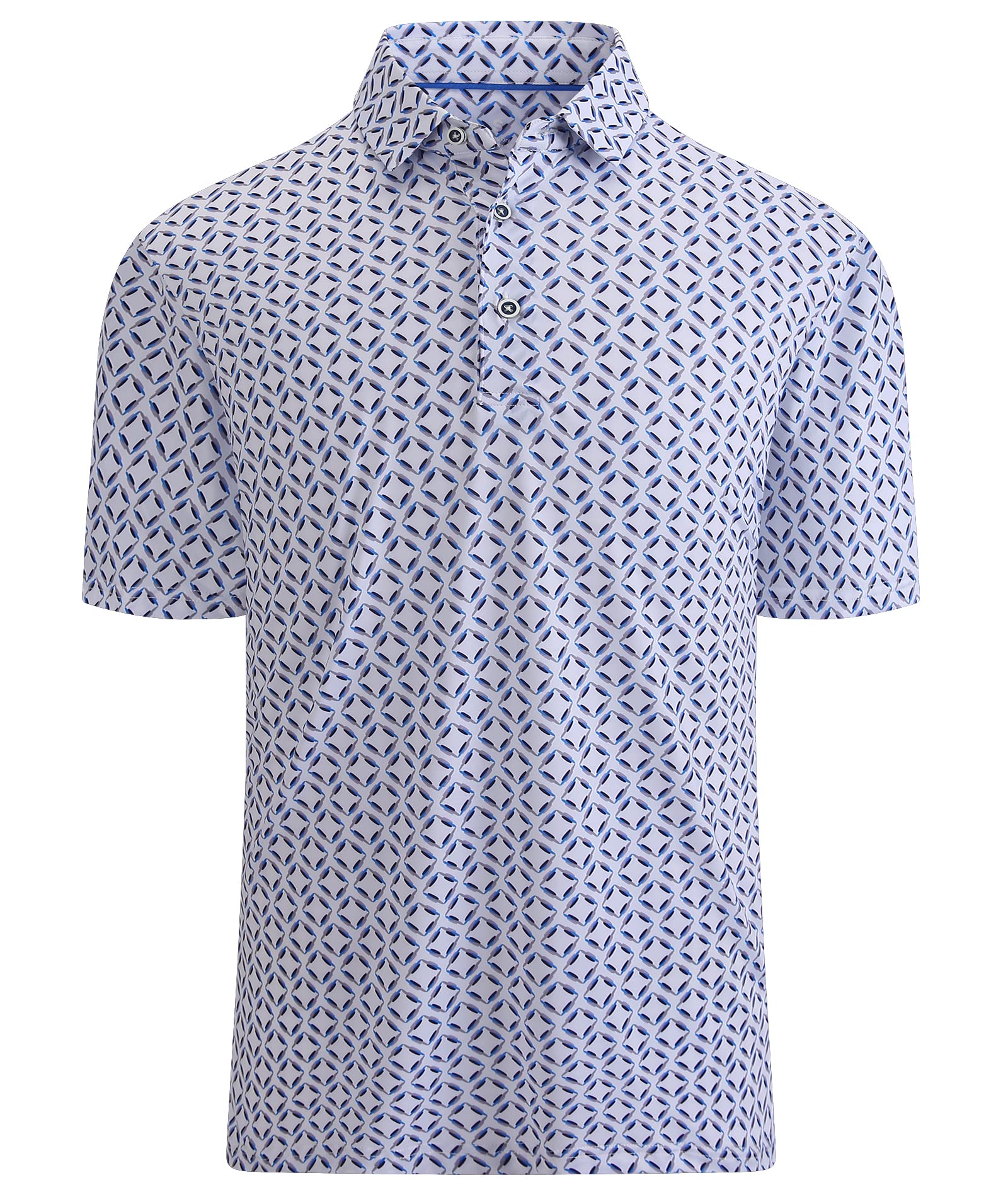 Mens Golf Shirts Short Sleeve Moisture Wicking Dry Fit Performance Athletic Polo Shirt