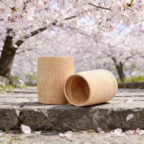 Miniatura 5 de 2 tazas de madera sin pintar, taza de té de bambú natural sin terminar, taza de café, taza de vino para acampar, taza de viaje, taza de regalo para