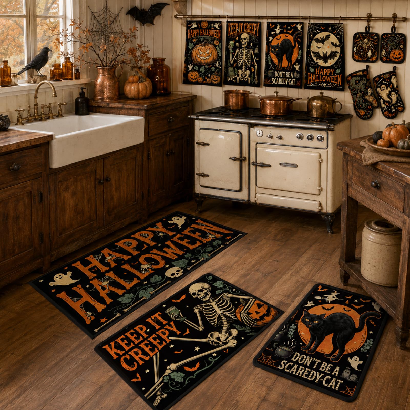 Halloween Kitchen Decor Set - Spooky & Cute! -6