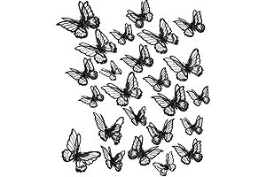 20 Pieces Butterfly Lace Applique for Wedding, Bridal Dress, Sewing Craft, DIY Clothes, Hair