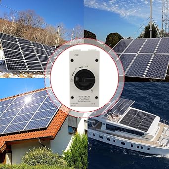 PV DC Isolator Switch 32A, IP66 Rated, Flame Retardant, Photovoltaic Quick Switch for Solar and Wind Power Systems