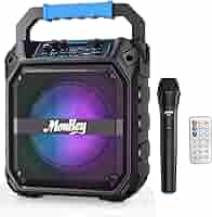Moukey ポータブル スピーカー Bluetooth Amazon | Moukey ワイヤレスマイク スピーカーセット PAセット
