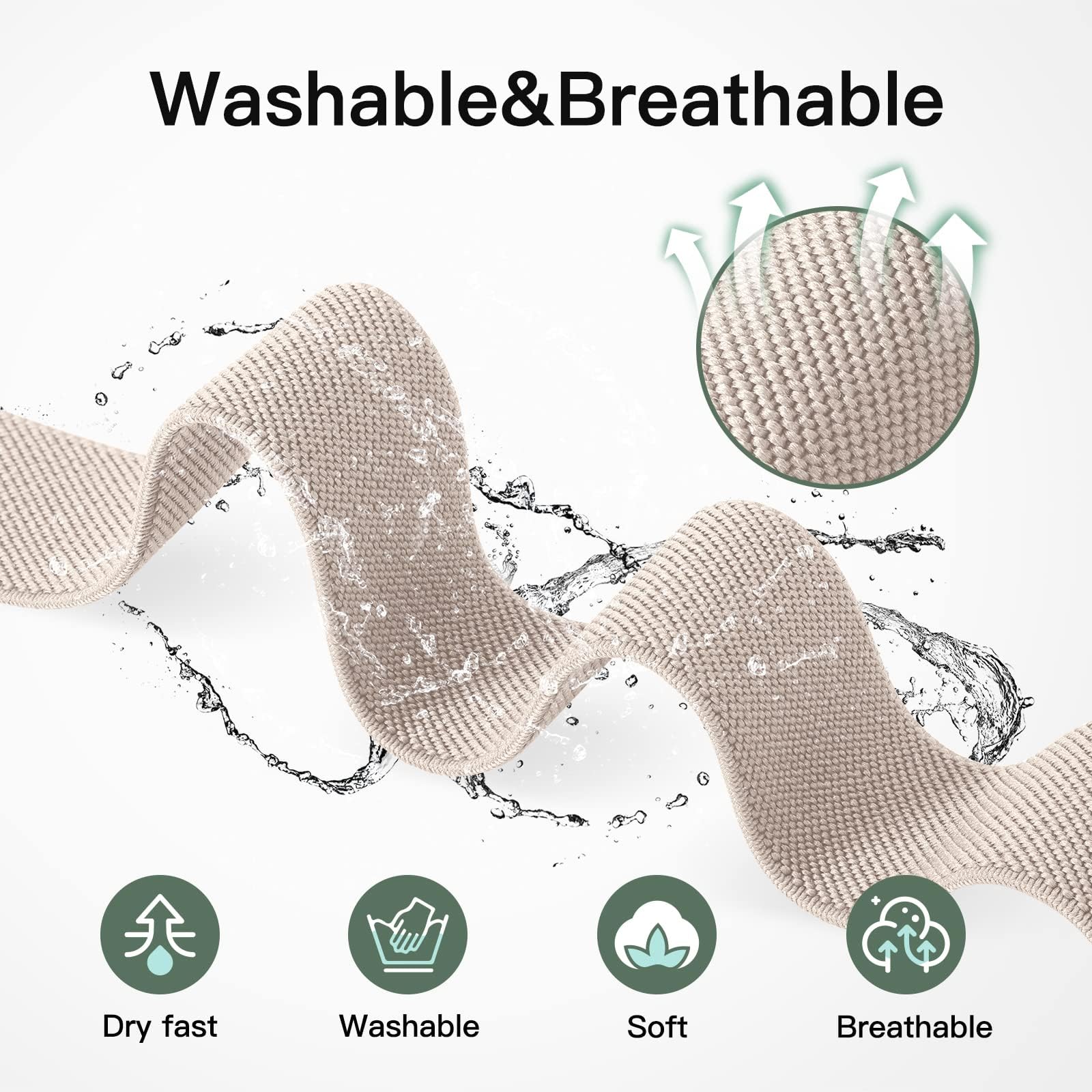 3er-Pack Elastische Nylon-Armbänder Für Amazfit GTS & Bip Modelle – Dehnbar, Verstellbar, 20 Mm
