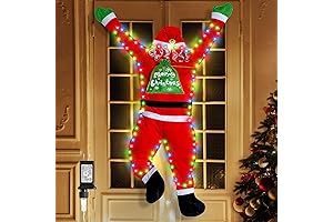 Santa Climbing Ladder Outdoor Holiday Decoration