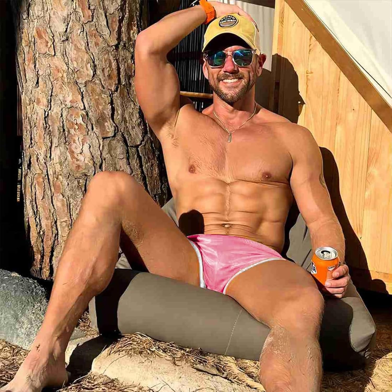 AIMPACT Mens Running Shorts Breathing Workout Gym Booty Short Shorts - Image 3