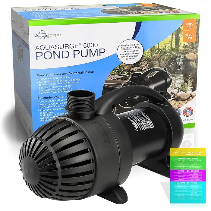 Buy Aquascape Aquasurge Pump 5000 GPH Pond Pump, Submersible Outdoor