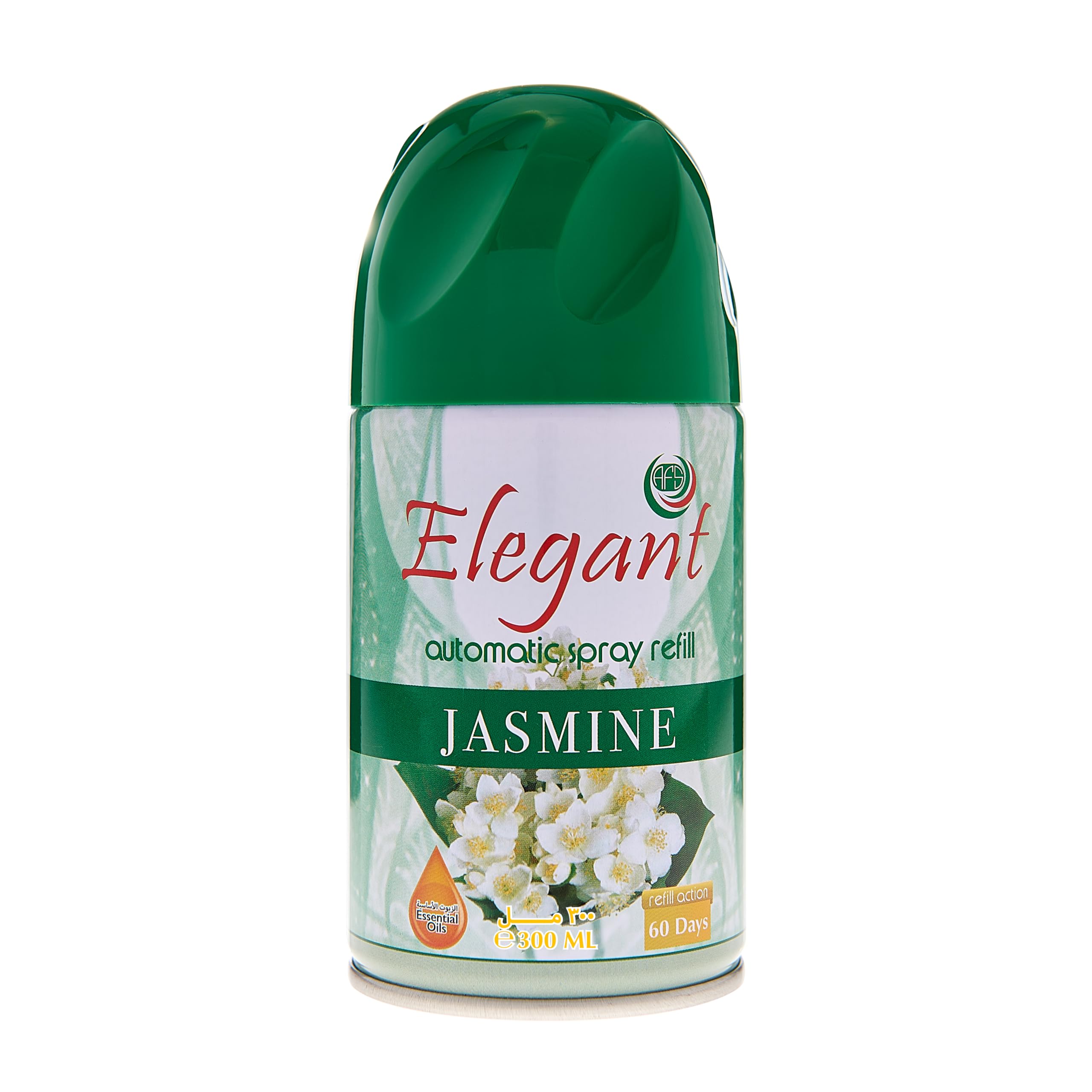 Elegant Automatic Spray REFILL – Jasmine – Air Freshener REFILL for Home And Bathroom – Perfumed Spray For Dispenser, Made With ESSENTIAL OILS