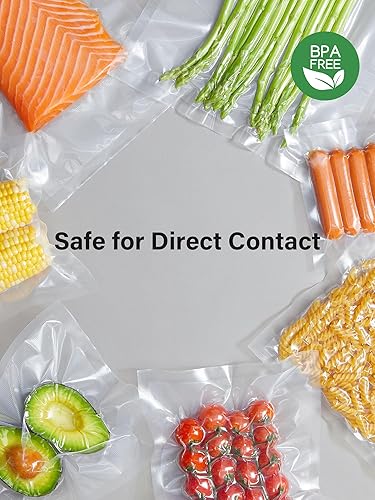 Miniatura 4 de Kootek Bolsas selladoras al vacío para alimentos, bolsas de sellado al vacío de 100 galones, 11 x 16 pulgadas, grado comercial, sin BPA, bolsas