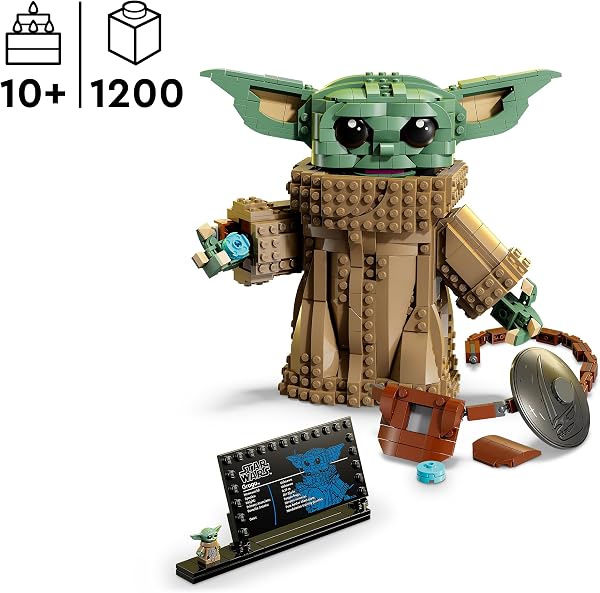 LEGO Star Wars 75446 Grogu (Apprenti du Mandalorien) Jouet de Construction - Décoration pour Chambre d'enfant avec Figurine - Maquette d'Armure en Beskar - Cadeau pour Garçon, Fille ou Fan dès 10 Ans - 2
