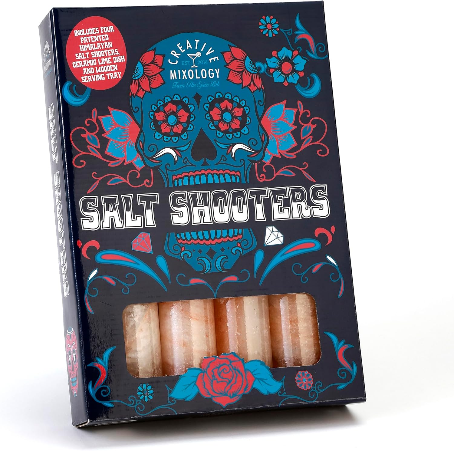 The Spice Lab Tequila Shot Glasses - Pink Himalayan Salt Tequila Shot Glasses - 4 Pack w/Tray - Just Pour, Shoot and Bite a Lime - Natural – Perfect for your Bar - Image 5