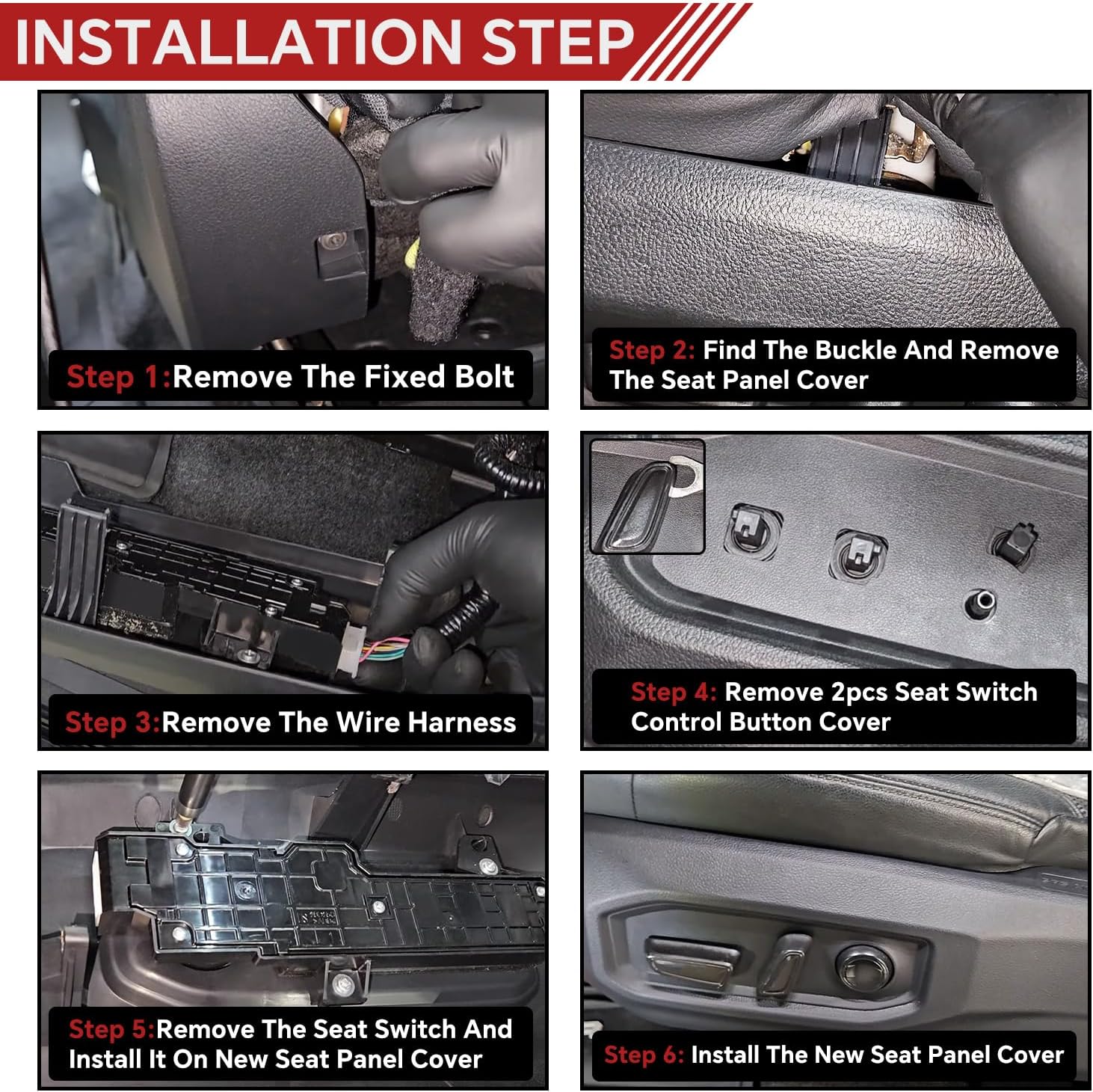 Driver Side Seat Trim Panel Bezel Cover 71812-0C242-C0 Compatible with 2022 2023 2024 2025 2026 Toyota Tundra 2023 2024 2025 2026 Sequoia Seat Cushion Shield Recline Cover