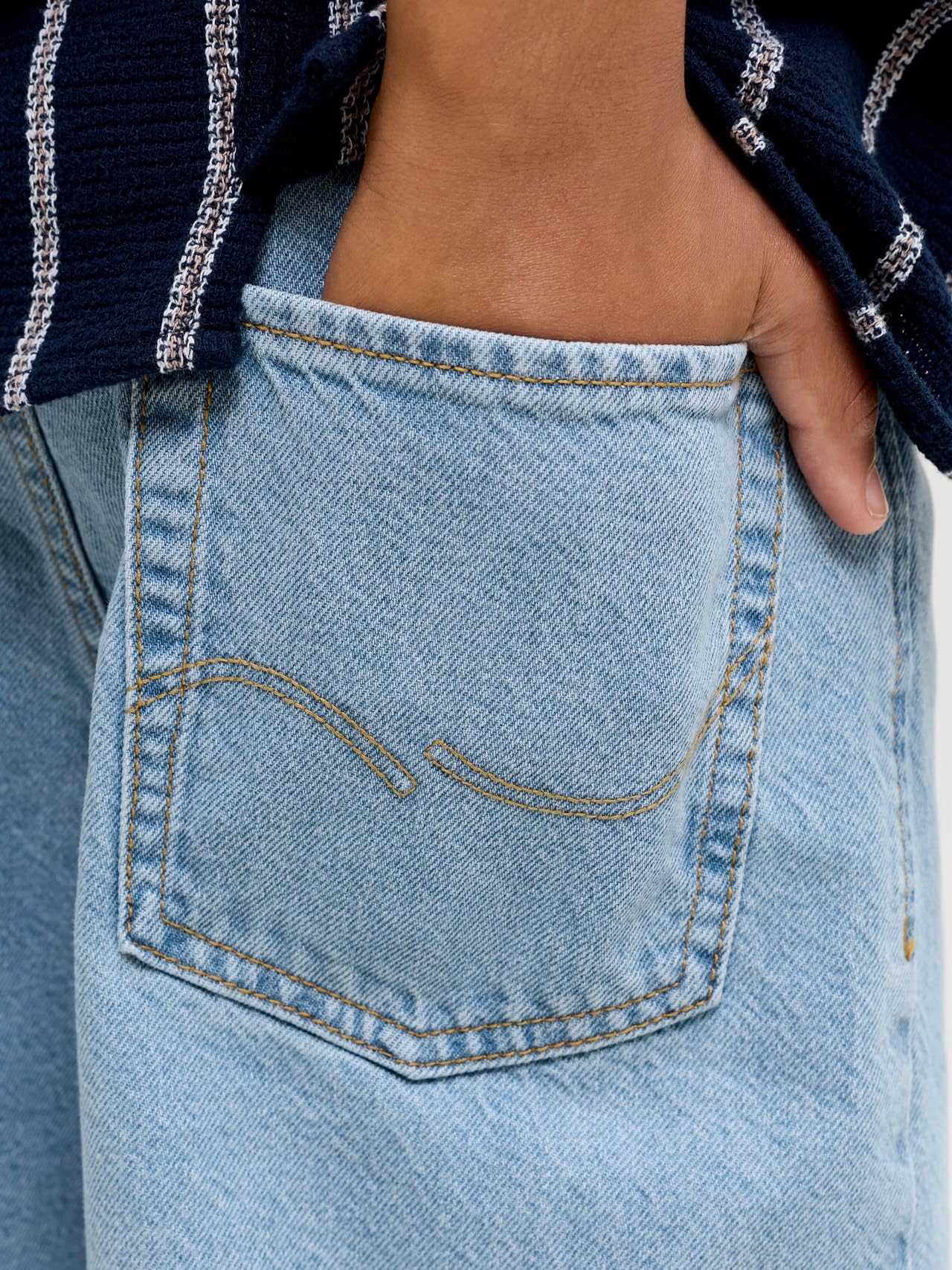 JACK & JONES Short en jean pour garçon, coupe baggy, short en jean junior