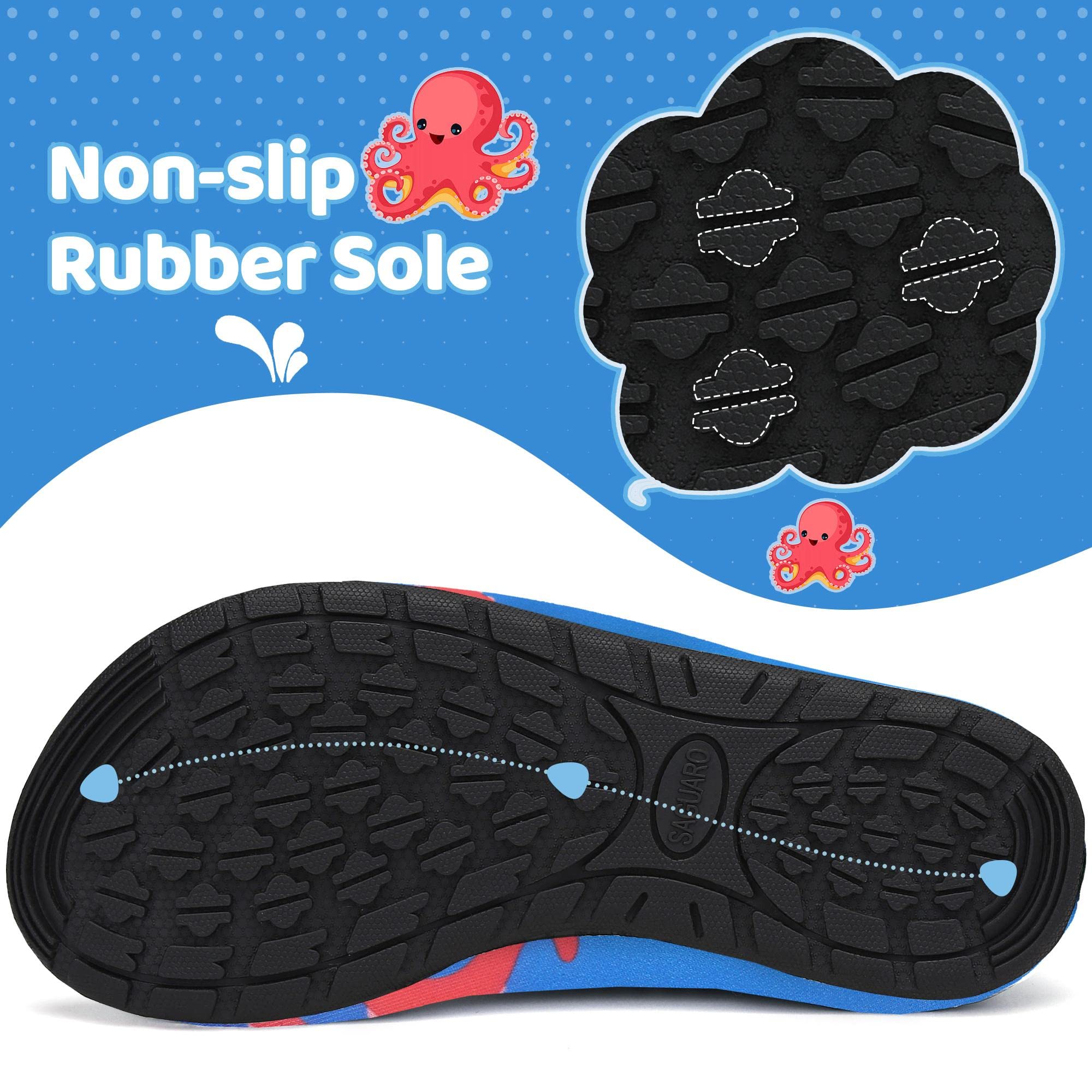 SAGUARO Bambini Ragazze Scarpe da Mare Spiaggia Scarpette da Acqua Scarpe da Immersione per Sportive Acquatici Nuotare Water Shoes