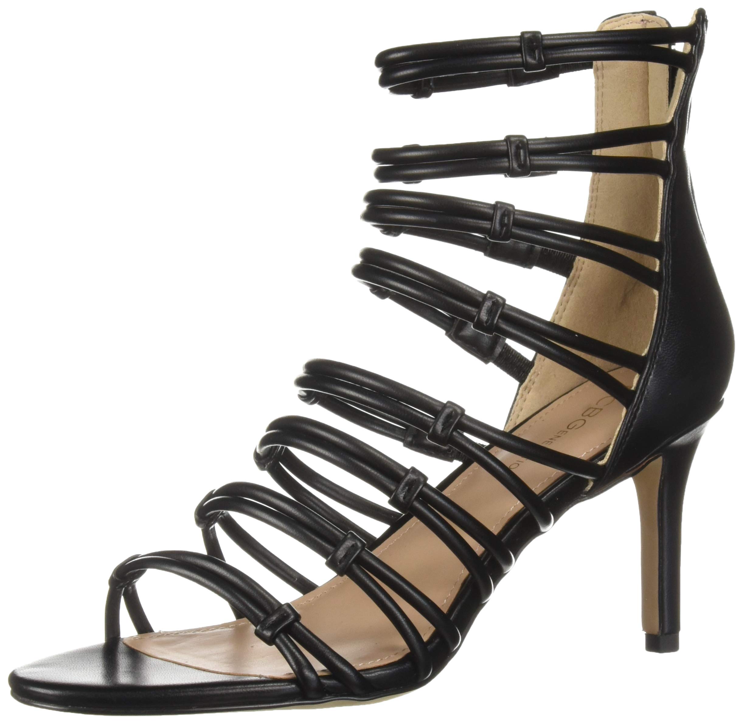 BCBG Generation Women's Maria Strappy Sandal Pump Chalk 9.5 M US
