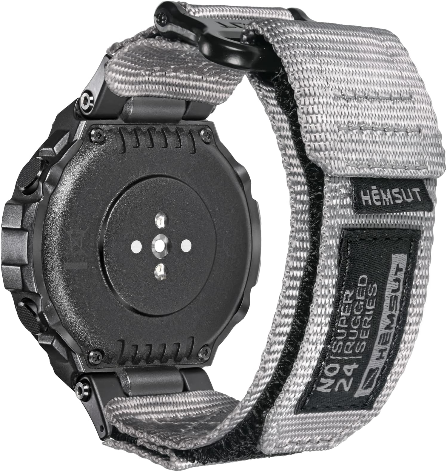 - Watch Bands Compatible with Amazfit T-Rex/T-Rex Pro/T-Rex 2/T-Rex Ultra, Rugged Nylon Sports Strap, Military Hook & Loop Closure