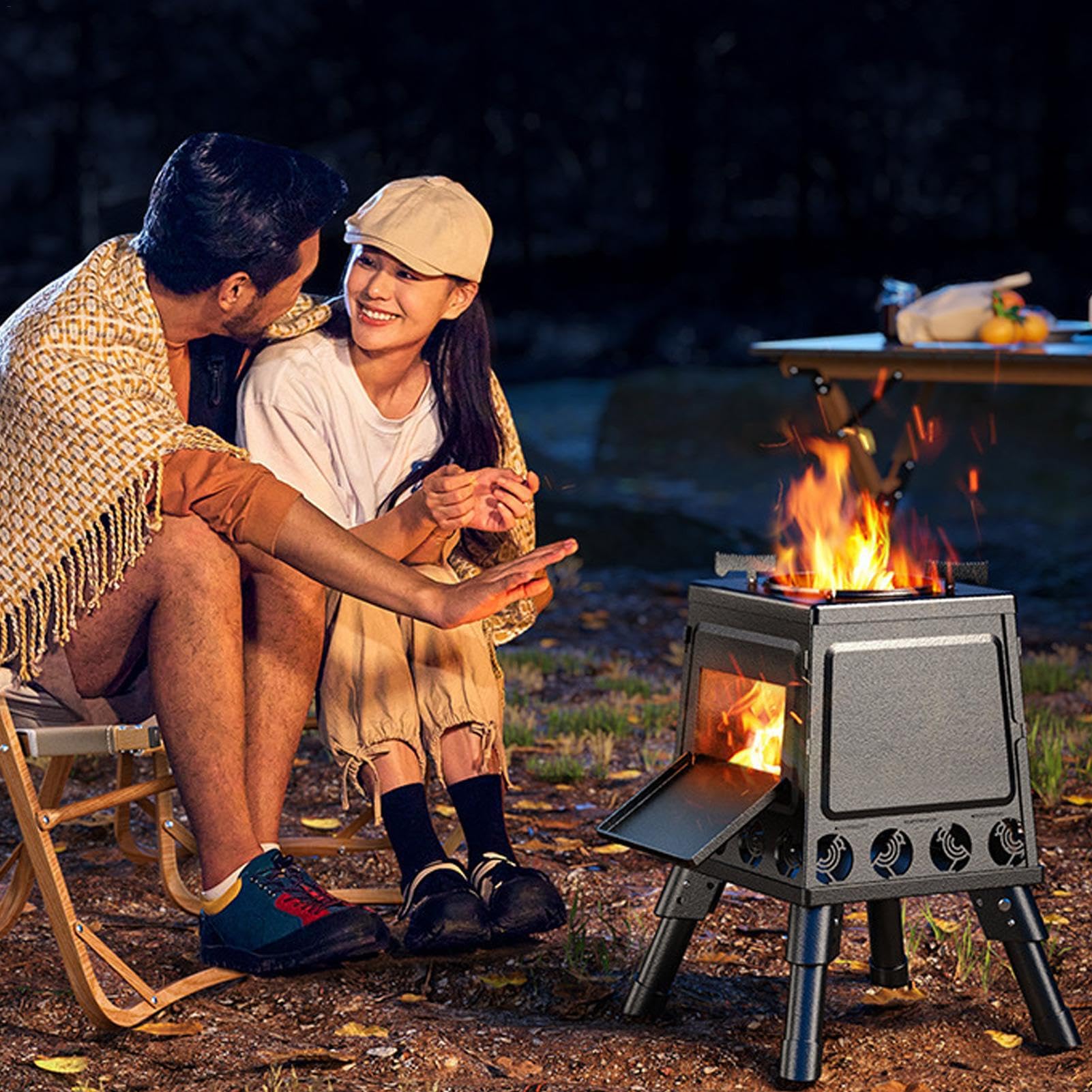 Fornello a razzo,Fornello da campeggio | Forno da campeggio pieghevole Piccola stufa a legna | Gadget da campeggio, stufa a legna, stufa a legna portatile per il capodanno cinese, donne, uomini