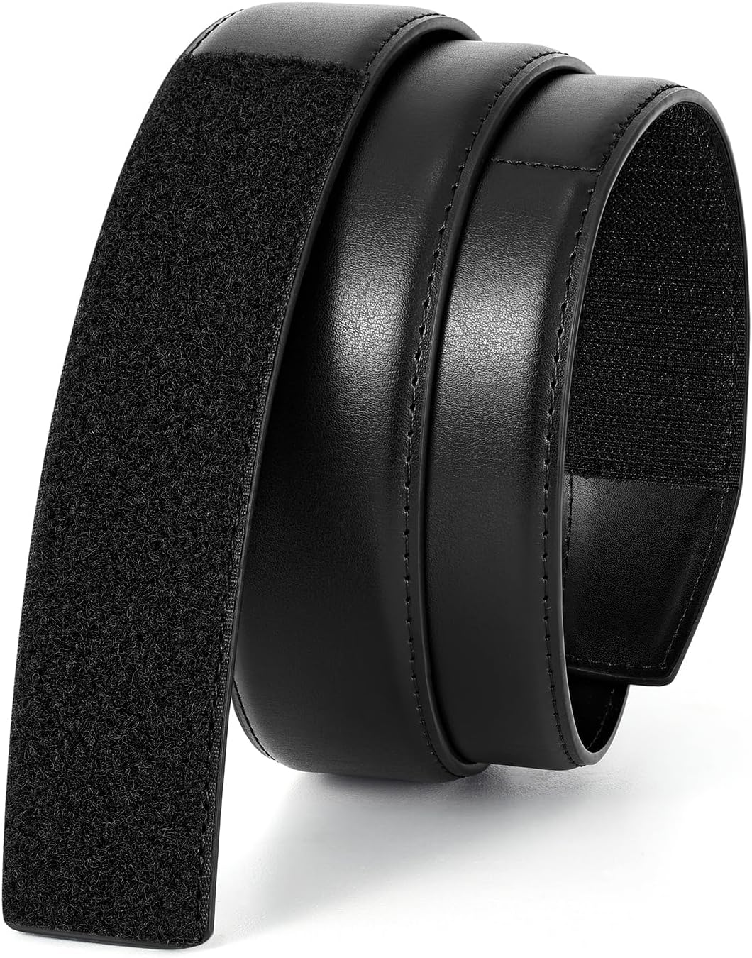 BELTROAD Buckleless Belts Leather No Scratch Belt for Men Hook and Loop Work Technician 1.5" Mechanic Belt Men Travel Gifts