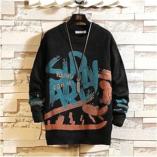 Hong Yi Fei-Shop Pullover for Men Fashion Harajuku Pullover Men's Hip Hop Streetwear Pullover Oversized Long Sleeve Pullover
