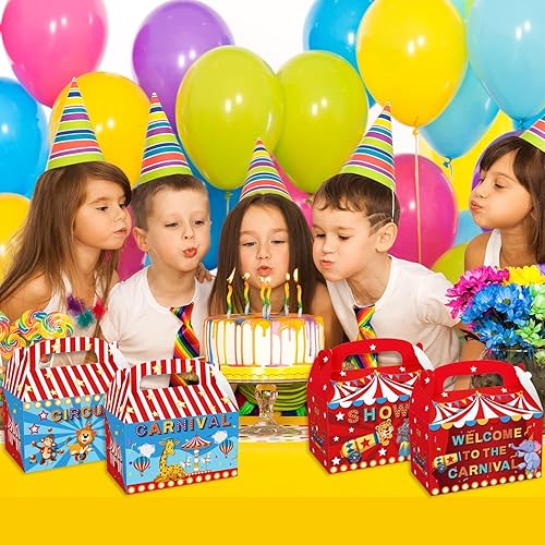 Miniatura 4 de LIYDE 12 piezas de decoraciones de circo, regalos de fiesta de carnaval, decoraciones de fiesta de circo, suministros de fiesta temática de circo