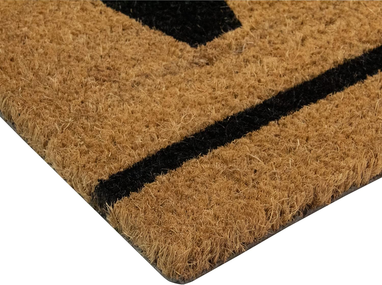 Northlight Natural Coir Outdoor Rectangular Welcome Doormat 16" x 48"
