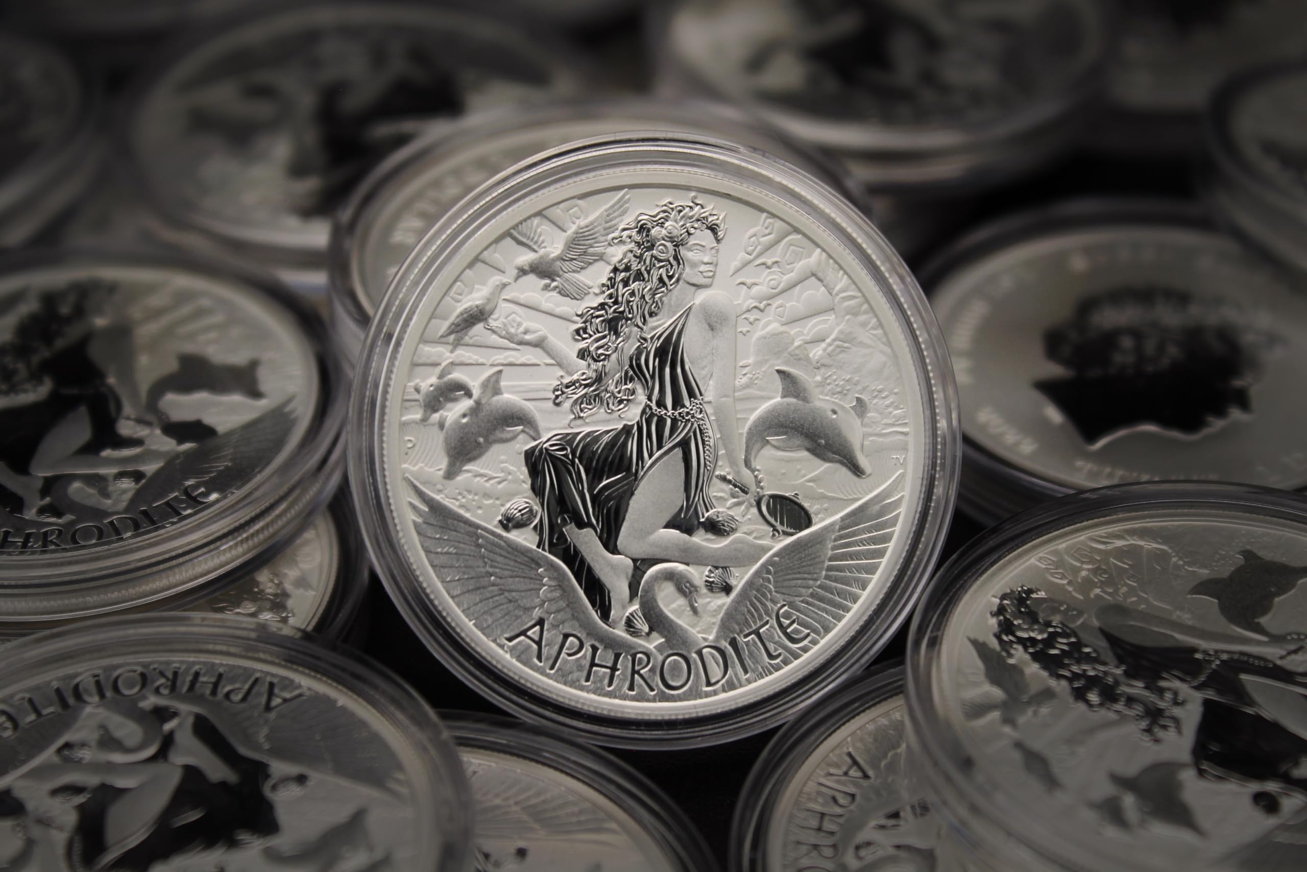 2022 P 1 oz Tuvalu Silver Gods of Olympus Series: Aphrodite Coin