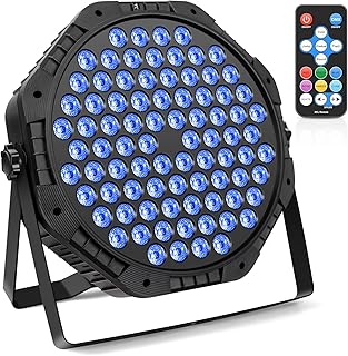 Focos Par LED RGB 3 en 1 con 84 LEDs, Control DMX y Activación Sonido para Discoteca DJ Escenarios Fiesta Bodas Halloween