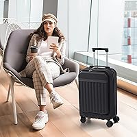 Amazon.com | Merax Luggage Sets Front Opening, 2 Piece Hardshell