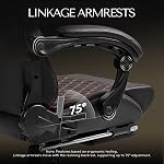 Dowinx Gaming Chair Big and Tall, Ergonomic Computer Chair with Footrest and Massage Lumbar Support, High Back Comfortable Gamer Chair for Adults 400Lbs PU Leather for Office Game, Black