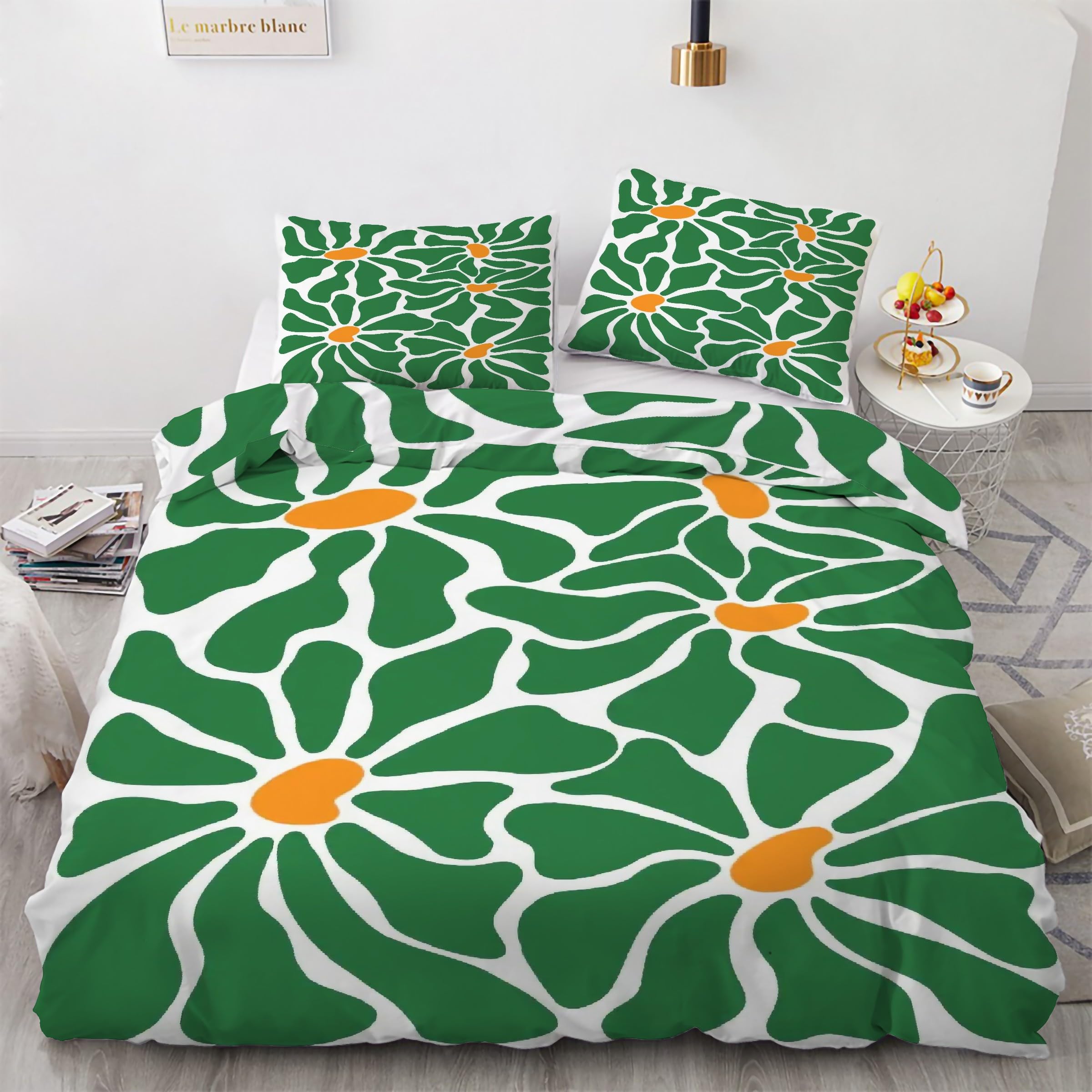 Housse de couette 90x190 cm microfibre douce pour lit simple facile à laver et sans repassage