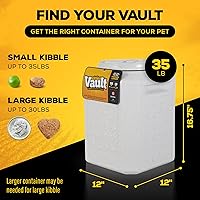 Vista 2 de Gamma2 Vittles Vault Contenedores de almacenamiento de alimentos para mascotas, contenedor sellado de almacenamiento de alimentos para perros