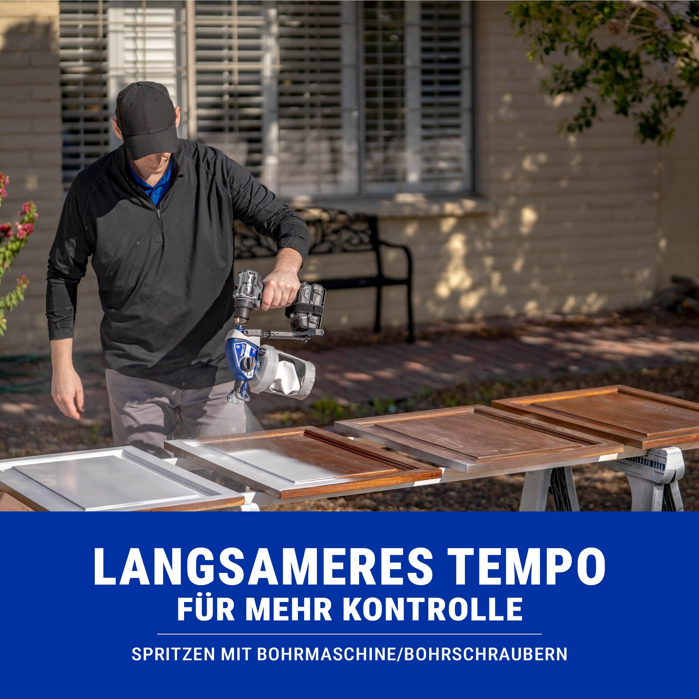 TrueCoat 360 Cordless Connect Airless Farbsprühgerät 26D361 – Akku-Handspritzgerät für Bohrmaschinenantrieb – Für Möbel, Türen, Zäune & Ausbesserungen – 360° Sprühen in jeder Position