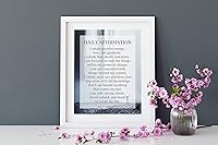 Vista 9 de Daily Affirmation Inspirational Print 8x10 UNFRAMED Motivational Wall Art Ideal for Home or Office Décor Great Modern Typographic Gift for