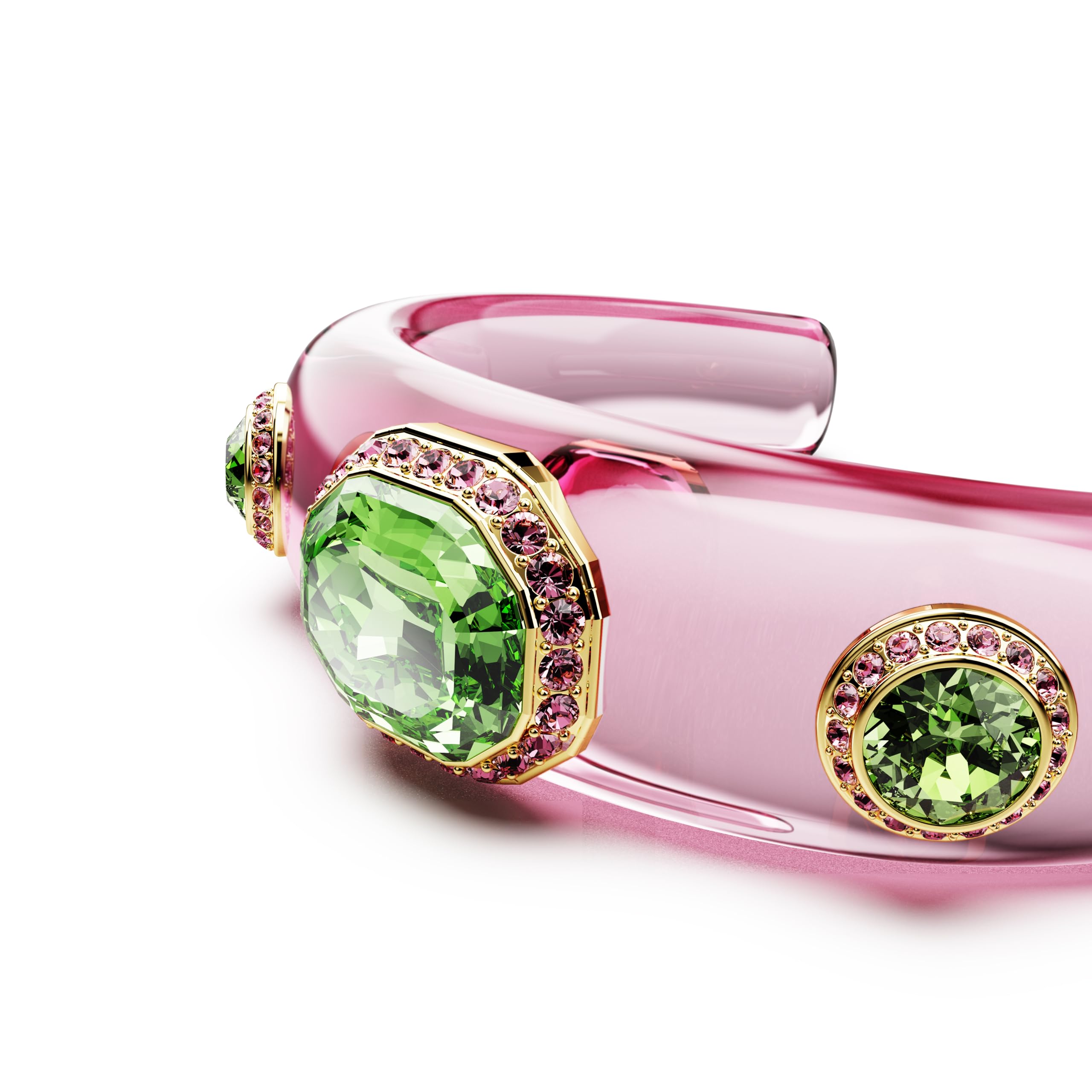 Swarovski Dulcis Colección brazalete, tallas mixtas, multicolor, chapado en tono dorado