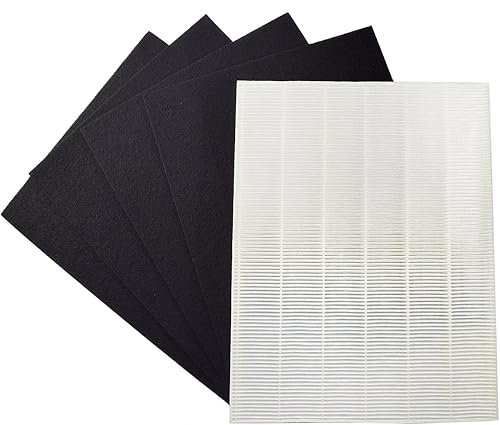 HQRP True HEPA + 4 filtros de carbono compatibles con Electrolux EL480A EL490A EL491A Oxygen3 PlasmaWave, pieza EL017 repuesto