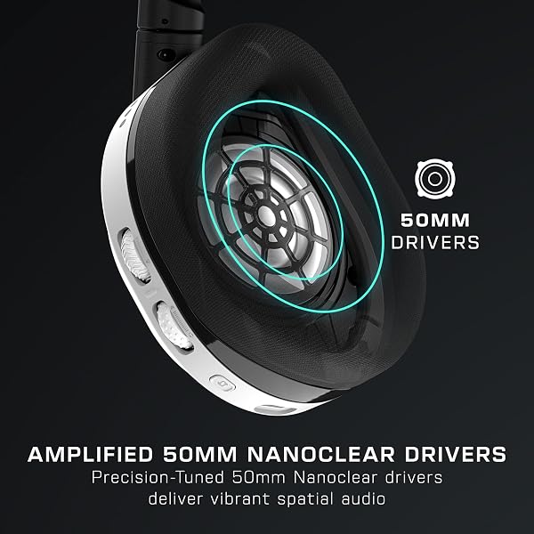 Turtle Beach Stealth 600 White Wireless Multiplatform Gaming Headset with up to 80 hour Battery, 50mm Speakers and Bluetooth for Xbox Series X or S, Xbox One, PC, PS5, PS4 and Mobile - 5