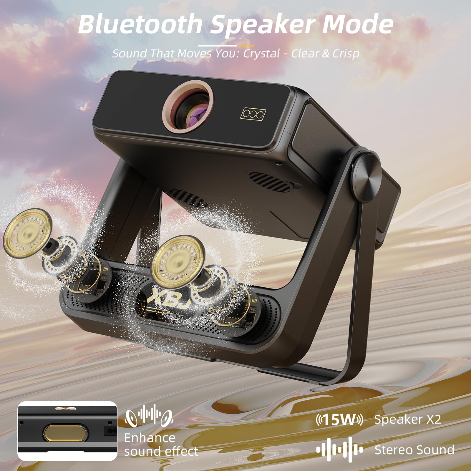 Amazon.com: [Built-in Apps] XBJ Touch Screen Portable Projector