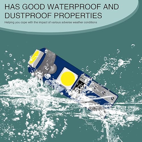 Miniatura 5 de Ajxn 10 luces LED para instrumentos para automóvil, T5 3030 3SMD, cuña, luz indicadora de racimo de instrumentos, 74, 37, 27, 17, 2721, bombilla