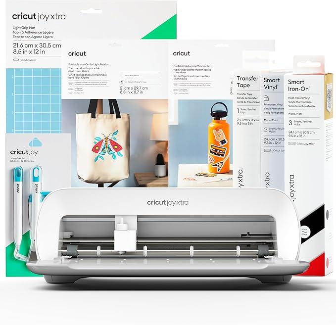 Cricut Joy Xtra | Pack de démarrage Machine de découpe intelligente | Édition 2024, Starter Bundle (2024)