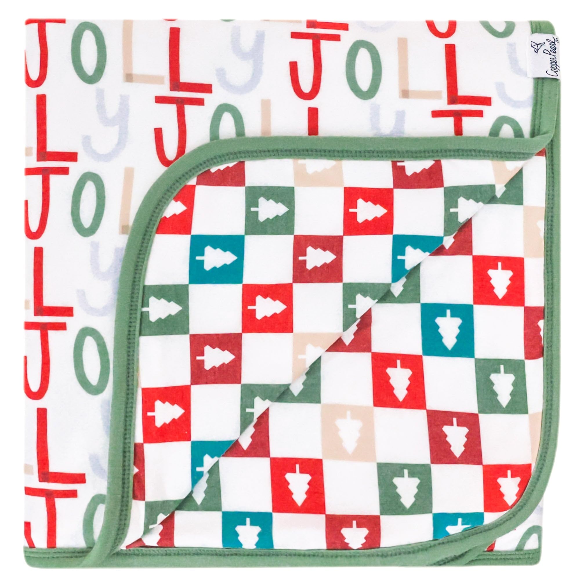 Copper Pearl Three-Layer Baby Blanket: Soft Baby Quilts for Boys and Girls | Breathable, Cozy, Toddler Blanket | Baby Quilt for Newborns | 46x46 Premium Polyester/Rayon | Jolly