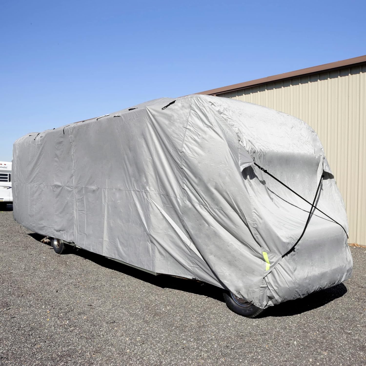 Budge Premier Ripstop Class C RV Cover Fits Class C RVs up to 33' Long (Gray, Polyester), 400" L x 105" W x 108" H (RVRS-34)