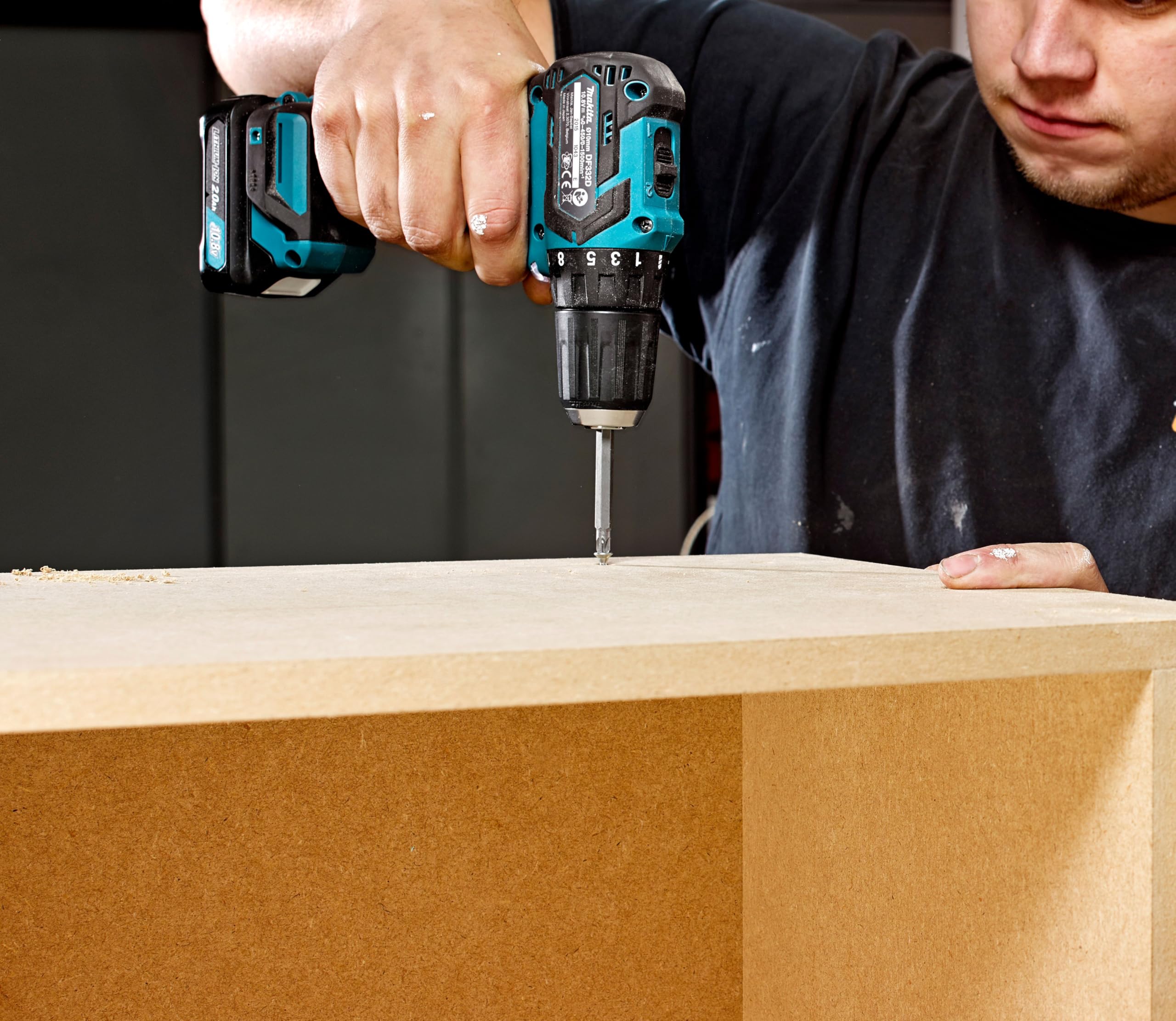 Makita DF332DZ drill Senza chiave Nero, Blu 1 kg